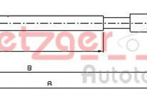 Cablu, frana de parcare CITROËN C3 II (2009 - 2016) METZGER 10.4524