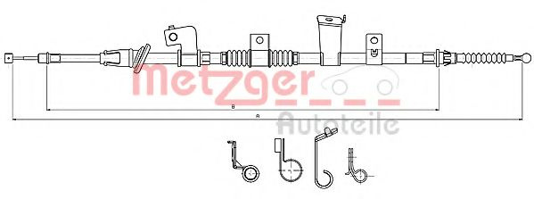 Cablu, frana de parcare CITROEN C4 AIRCROSS (2010 