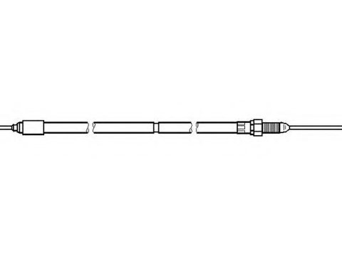 Cablu, frana de parcare Citroen XANTIA (X1), Citroen XANTIA Estate (X1), Citroen XANTIA (X2) - TOPRAN 721 647