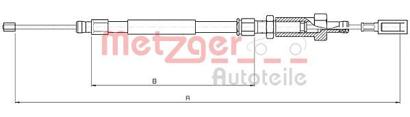 Cablu frana de parcare # Fiat Ducato 2002 2003 2004 2005 2006 2007 2008 2009 2010 2011 2012 2013 2014 2015 2016 2017 2018 2019 2020 2021 2022 2023 2024 2025 # 10 4726 # METZGER