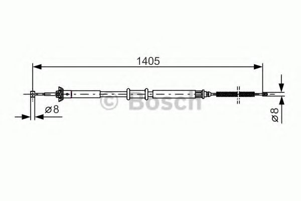 Cablu, frana de parcare FIAT IDEA (350) (2003 - 20