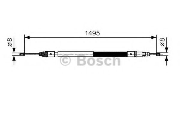 Cablu, frana de parcare FIAT SCUDO caroserie (272, 270) (2007 - 2016) BOSCH 1 987 482 118 piesa NOUA