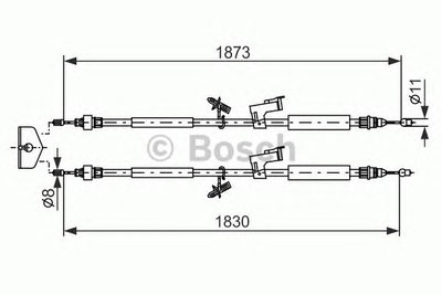 Cablu frana de parcare FORD FOCUS C-MAX - Cod inte