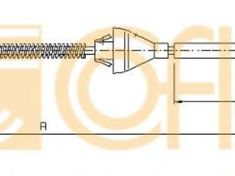 Cablu, frana de parcare FORD FOCUS II (DA_) (2004 - 2012) COFLE 10.5365