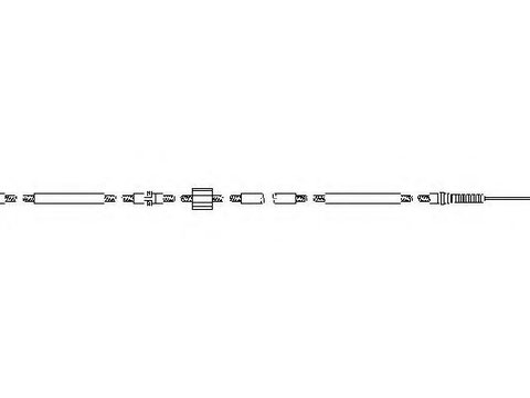 Cablu, frana de parcare FORD MONDEO Mk III combi (BWY) - TOPRAN 302 070
