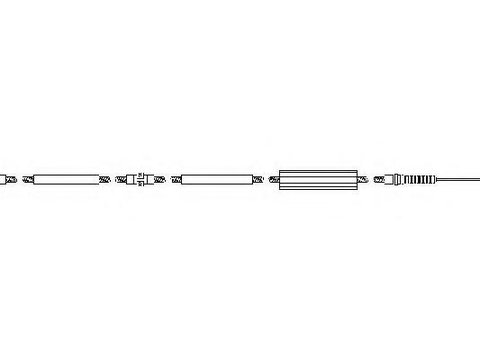 Cablu, frana de parcare FORD MONDEO Mk III limuzina (B4Y), FORD MONDEO Mk III (B5Y) - TOPRAN 302 069