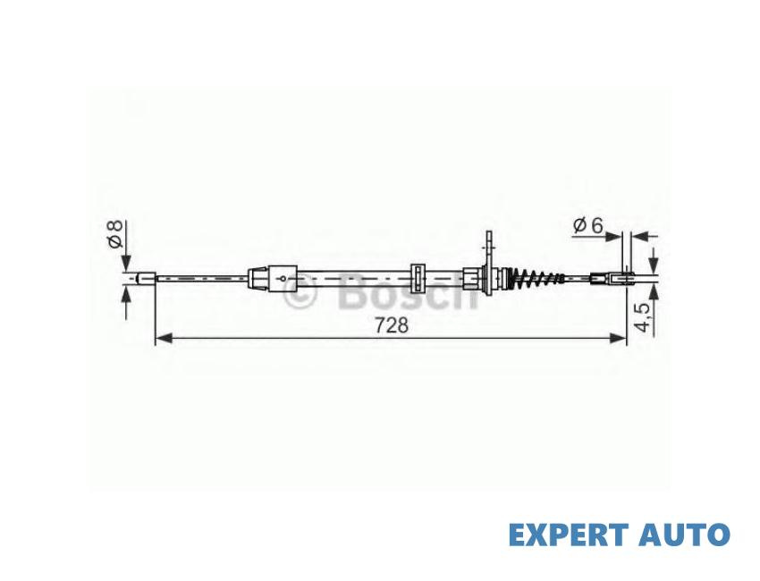 Cablu, frana de parcare Mercedes C-CLASS cupe (C204) 2011-2016 #2 1987482301