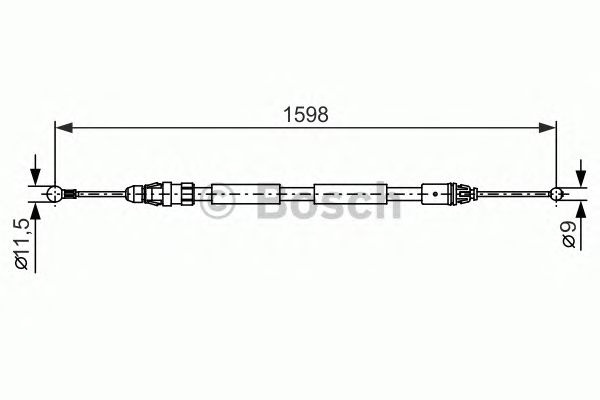 Cablu frana de parcare NISSAN PRIMASTAR caroserie (X83) - Cod intern: W20269111 - LIVRARE DIN STOC in 24 ore!!!