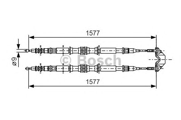 Cablu frana de parcare OPEL ASTRA G limuzina (F69_