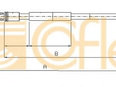 Cablu, frana de parcare PEUGEOT 106 I (1A, 1C) (1991 - 1996) COFLE 10.4712 piesa NOUA