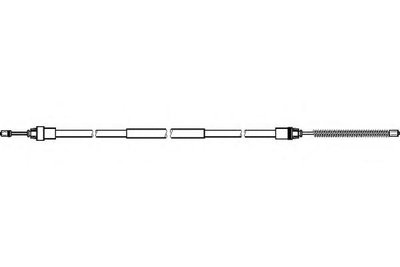 Cablu, frana de parcare PEUGEOT 206 hatchback (2A/