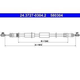 Cablu, frana de parcare Peugeot 306 / Citroen ZX,A