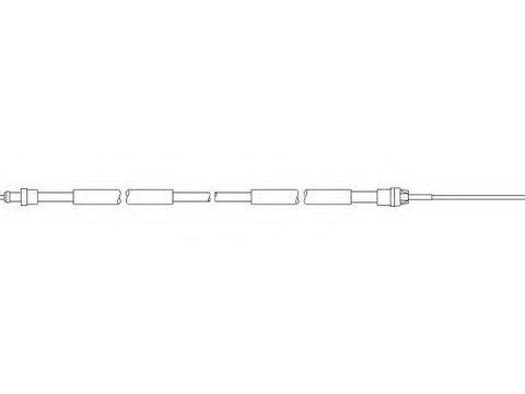 Cablu, frana de parcare PEUGEOT 306 hatchback (7A, 7C, N3, N5), PEUGEOT 306 limuzina (7B, N3, N5), PEUGEOT 306 Break (7E, N3, N5) - TOPRAN 722 072