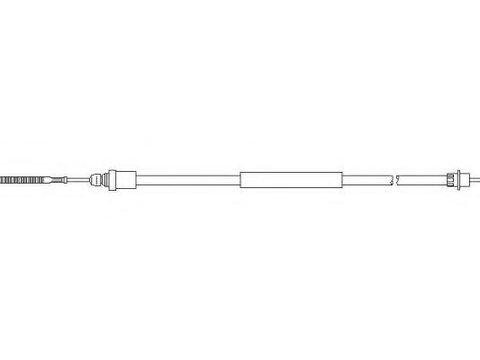 Cablu, frana de parcare PEUGEOT 406 limuzina (8B), PEUGEOT 406 Estate (8E/F) - TOPRAN 721 646