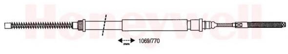 Cablu, frana de parcare PEUGEOT 806 (221), Citroen SYNERGIE (22, U6), FIAT ULYSSE (220) - BENDIX 432882B