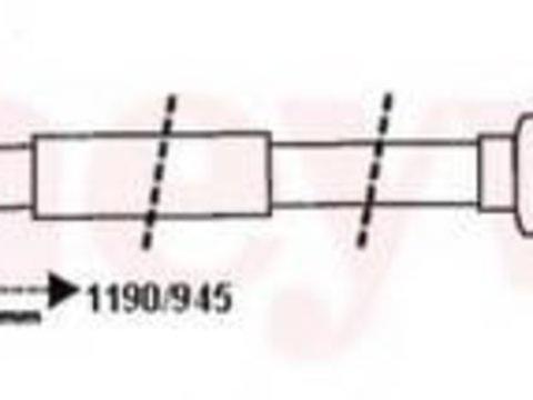 Cablu, frana de parcare RENAULT MASTER II Van (FD), RENAULT MASTER II platou / sasiu (ED/HD/UD), OPEL MOVANO caroserie (F9) - BENDIX 432808B