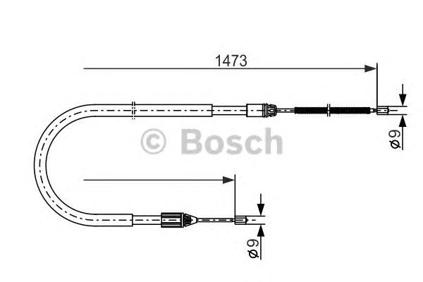 Cablu frana de parcare RENAULT MEGANE I (BA0/1_) MAXGEAR: 32-0387