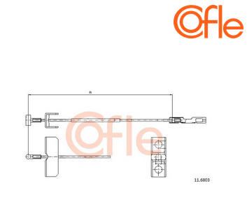 Cablu frana de parcare Renault Trafic 2 / Opel Viv