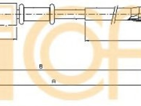 Cablu, frana de parcare ROVER 75 (RJ) (1999 - 2005) COFLE 10.5241 piesa NOUA