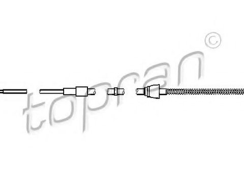 Cablu, frana de parcare SEAT IBIZA IV (6L1) (2002 - 2009) TOPRAN 111 212 piesa NOUA