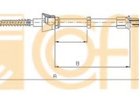 Cablu, frana de parcare SEAT IBIZA V SPORTCOUPE (6J1, 6P5) (2008 - 2016) COFLE 10.7140 piesa NOUA
