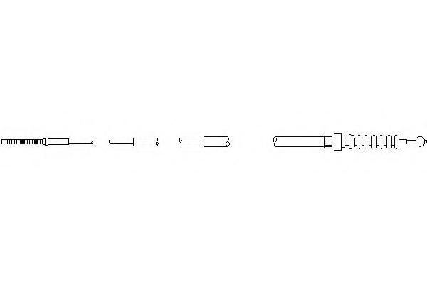 Cablu, frana de parcare SEAT TOLEDO (1L), VW GOLF Mk II (19E, 1G1), VW JETTA Mk II (19E, 1G2, 165) - TOPRAN 102 837