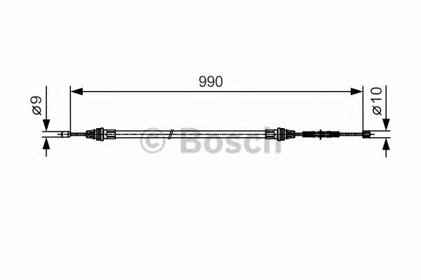 Cablu frana de parcare SMART CABRIO (450) - Cod in