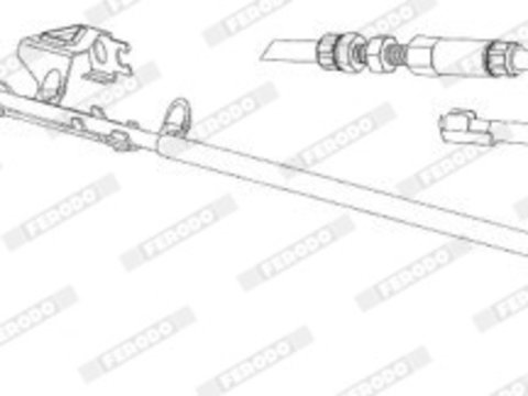 Cablu, frana de parcare spate dreapta (FHB432942 FERODO PREMIER) VW