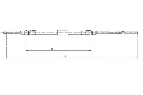 Cablu, frana de parcare spate stanga (44008700 TEXTAR) BMW