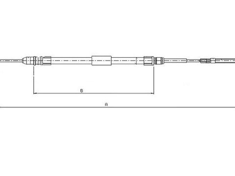 Cablu, frana de parcare spate stanga (44008700 TEXTAR) BMW