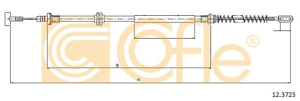 Cablu frana de parcare # spate stanga dreapta Iveco Daily 2006 2007 2008 2009 2010 2011 # 12 3723 # COFLE