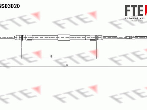 Cablu, frana de parcare spate stanga (FBS03020 FTE) BMW