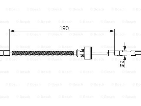 Cablu, frana de parcare stanga (1987482561 BOSCH) FORD