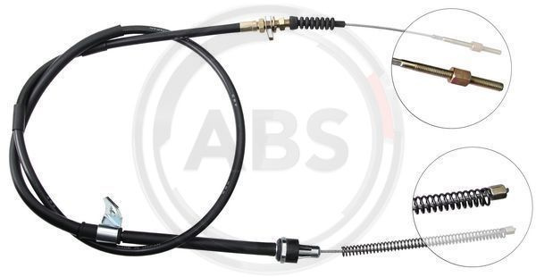 Cablu, frana de parcare stanga (K11397 ABS) MITSUBISHI