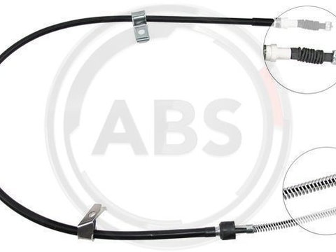 Cablu, frana de parcare stanga (K11487 ABS) HYUNDAI,MITSUBISHI