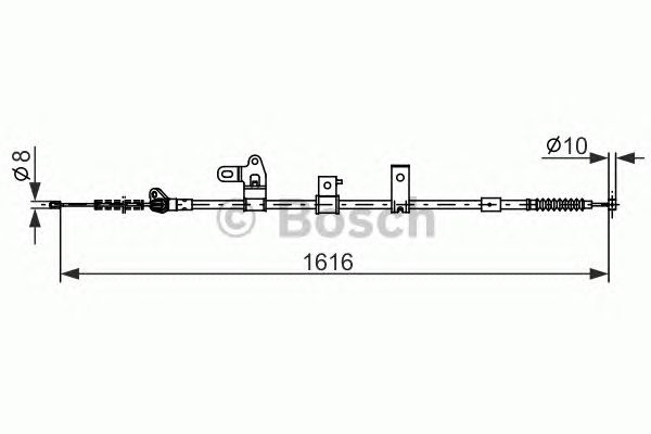 Cablu frana de parcare TOYOTA COROLLA 00-07 - stan