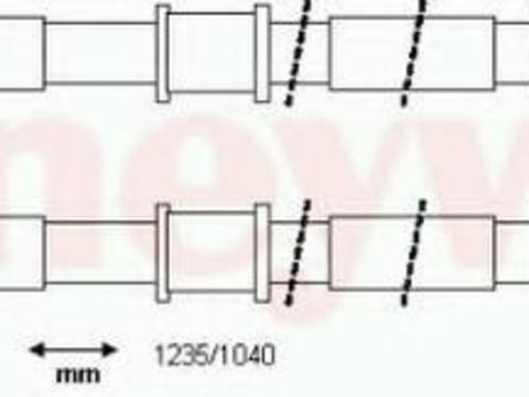Cablu, frana de parcare VAUXHALL CORSAVAN Mk II (C), OPEL COMBO caroserie inchisa/combi, VAUXHALL COMBO Mk II (C) caroserie inchisa/combi (F25) - BEND