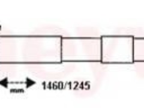 Cablu, frana de parcare VOLVO 460 L limuzina (464), VOLVO 480 E, VOLVO 440 K (445) - BENDIX 433003B