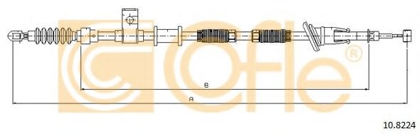 Cablu, frana de parcare VOLVO V40 Combi (VW) (1995 - 2004) COFLE 10.8224 piesa NOUA