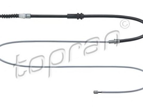 Cablu, frana de parcare VW CADDY III caroserie (2KA, 2KH, 2CA, 2CH), VW CADDY III combi (2KB, 2KJ, 2CB, 2CJ) - TOPRAN 114 336