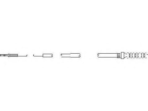 Cablu, frana de parcare VW GOLF Mk III (1H1), VW GOLF Mk III Estate (1H5), VW JETTA III (1H2) - TOPRAN 103 063