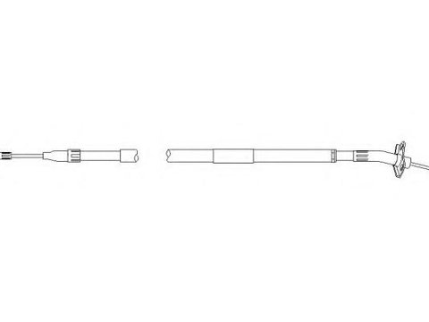 Cablu, frana de parcare VW LT Mk II bus (2DB, 2DE, 2DK), VW LT Mk II caroserie (2DA, 2DD, 2DH), VW LT Mk II platou / sasiu (2DC, 2DF, 2DG, 2DL, 2DM) -