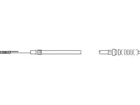 Cablu, frana de parcare VW PASSAT (3A2, 35I), VW PASSAT Variant (3A5, 35I) - TOPRAN 110 163