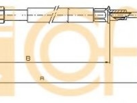 Cablu, frana de parcare VW TOURAN (1T1, 1T2) (2003 - 2010) COFLE 10.7627 piesa NOUA