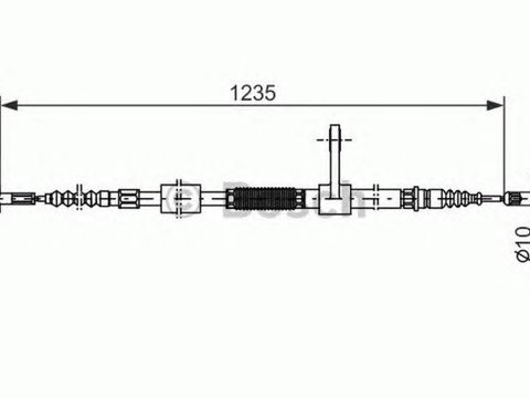 Cablu frana mana ALFA ROMEO 147 937 BOSCH 1987477831
