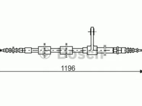 Cablu frana mana ALFA ROMEO 156 932 BOSCH 1987477621 PieseDeTop
