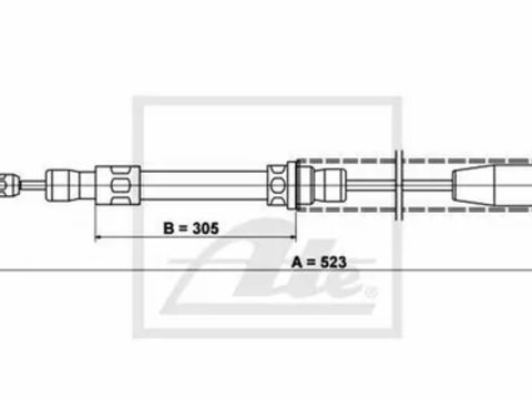 Cablu frana mana ALFA ROMEO GT 937 TEXTAR 44044200 PieseDeTop