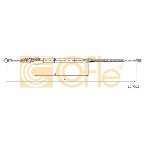 Cablu frana mana Audi A3 (8l1), Seat Leon (1m1), T