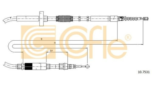 Cablu frana mana Audi A4 (8d2, B5), A4 (