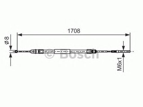 Cablu frana mana BMW 3 Cabriolet E46 BOSCH 1987477531